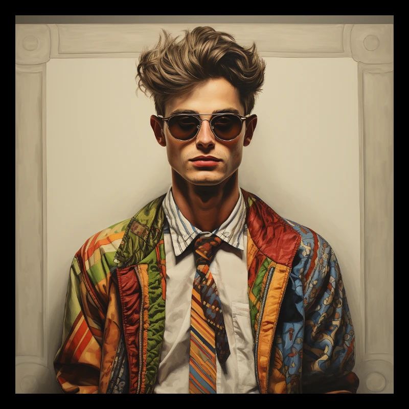 Veste rebelle patchwork