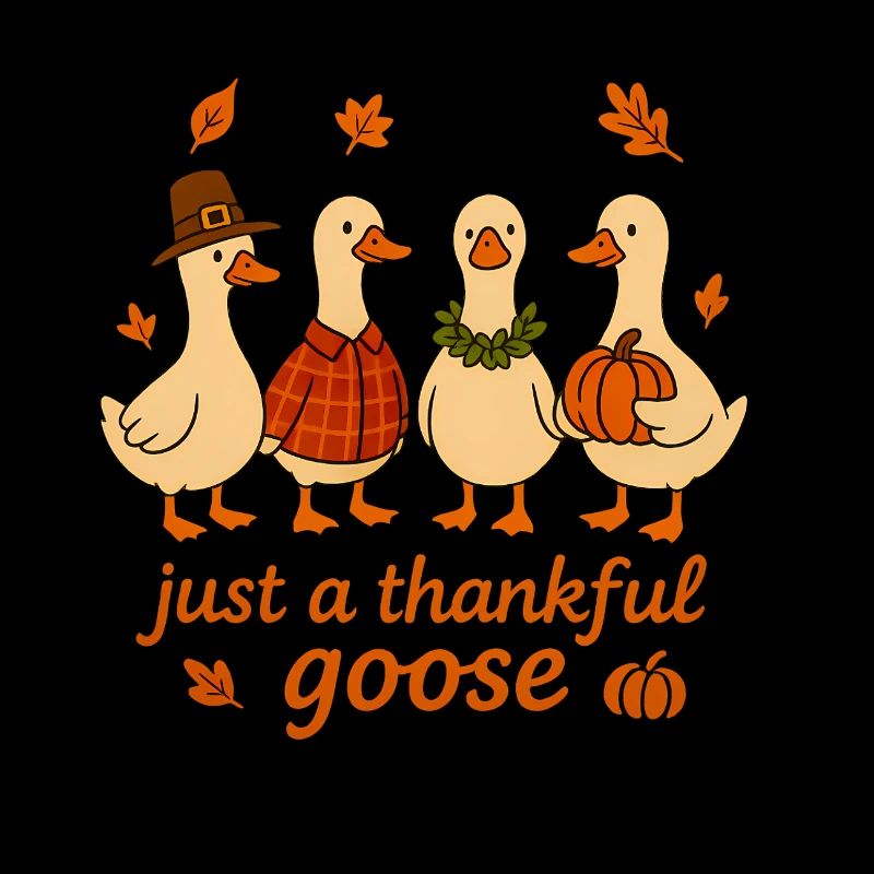Just A Thankful Goose Pumpkin Fall 