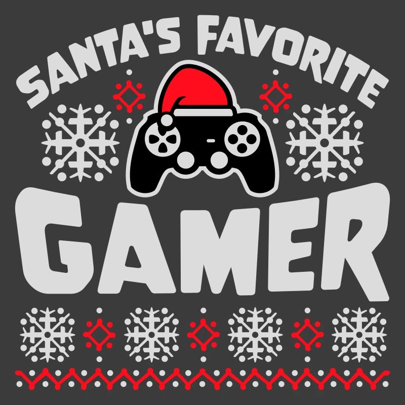 Santa's Favorite Gamer Controller Christmas Nerd