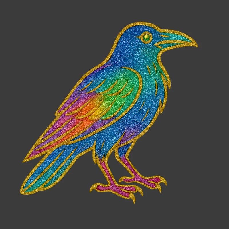 Regenbogenrabe Patchdesign