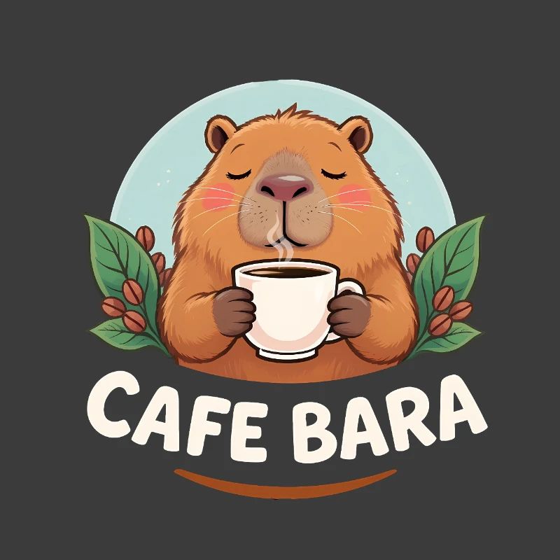 Café Bara - Funny Capybara T-Shirt