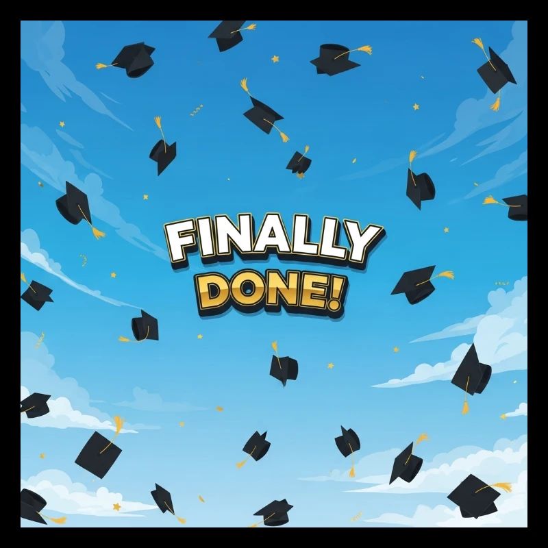 Finally done, final celebration