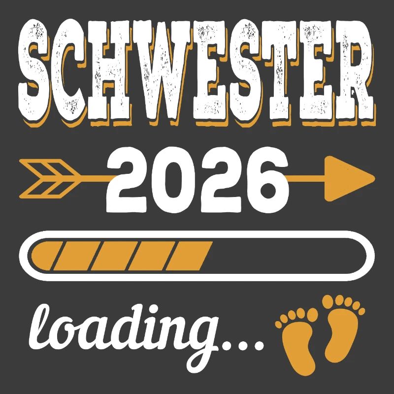 Schwester 2026 Loading große Schwester Geschenk