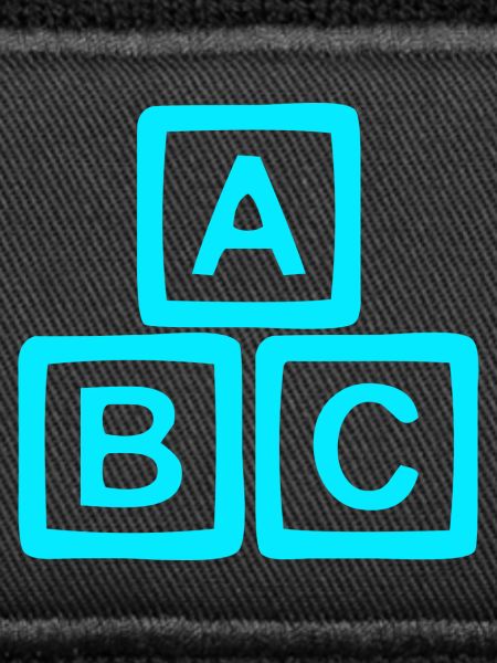 Neon ABC Block Muster
