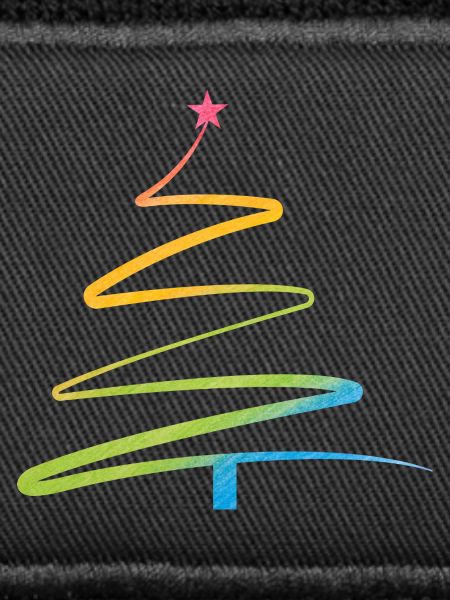 Rainbow Spiral Christmas Tree