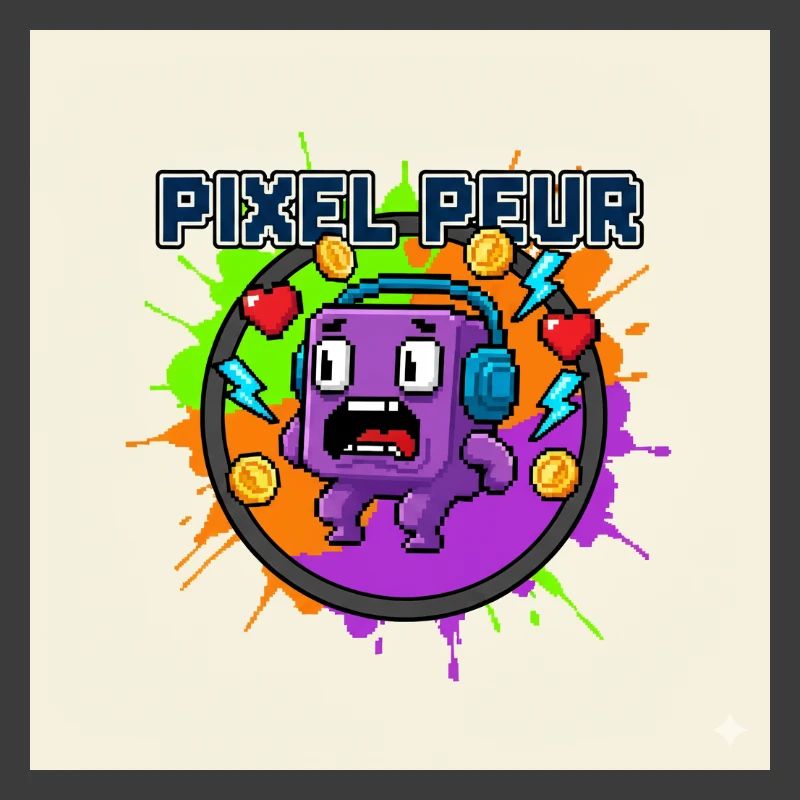 Pixel-Angst-Monster-Pixel-Kunst