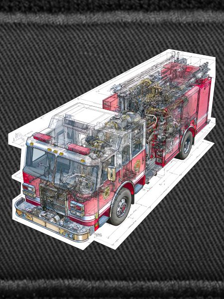 Feuerwehr Truck Detailtechnik