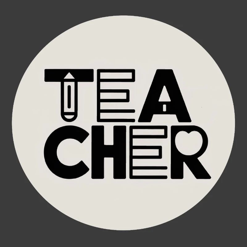 Conception de l’enseignant avec typographie au crayon