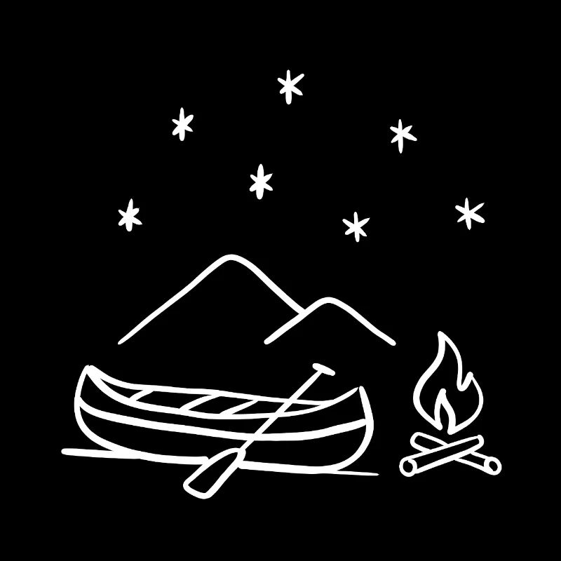 Canoe camping under the stars