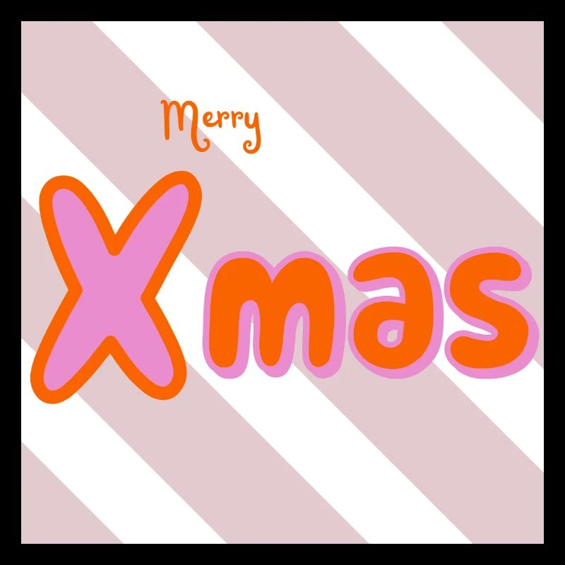 Joyeux Noël Groovy Typo