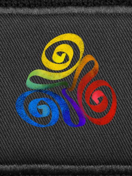 Regenbogen Dreieck Spirale