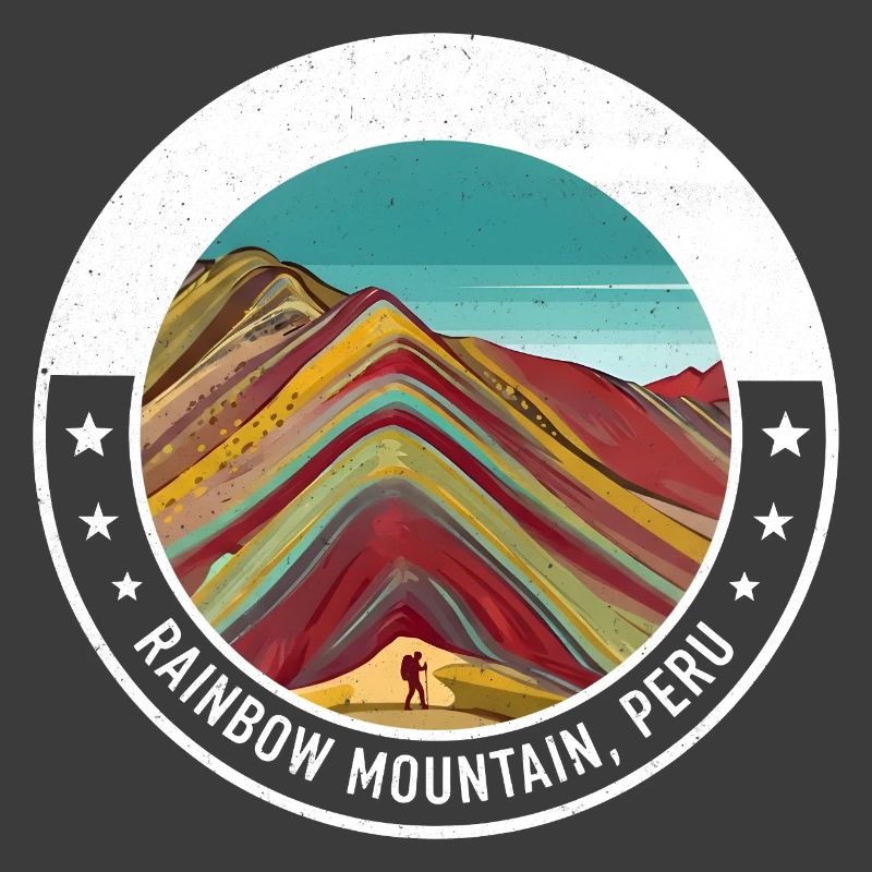 Regenbogenberg Peru Farbexplosion