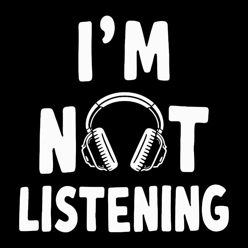 Je n’écoute pas de musique casque d’écoute
