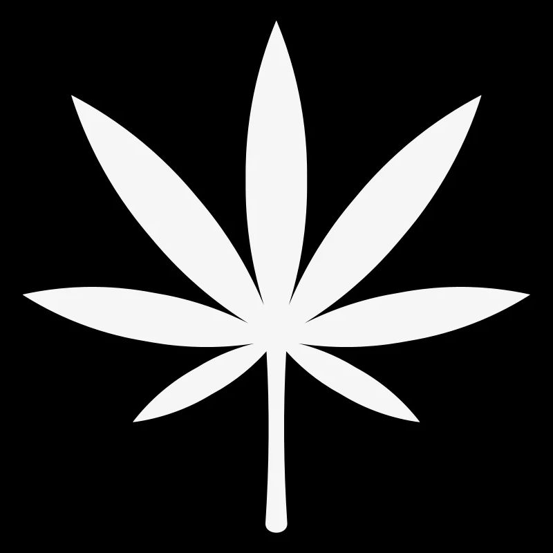 Cannabis / Marijuana / Feuille de chanvre (blanc)