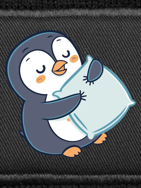 Penguin Cuddle on Pillow