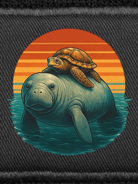 Manatee Turtle Ocean Friends