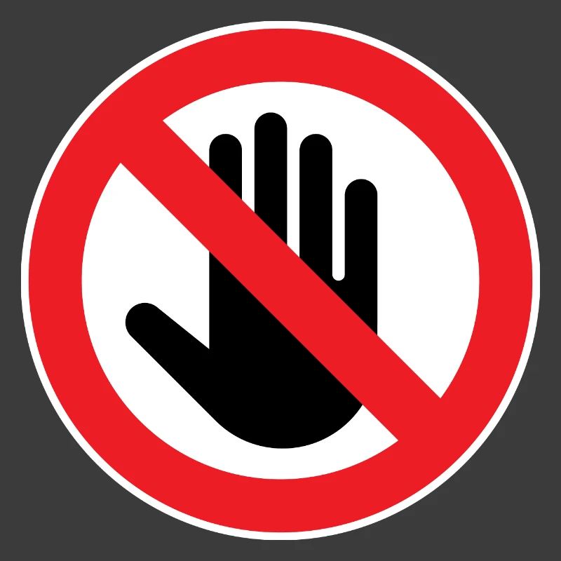 Caution Do Not Touch, Do Not Touch Symbol