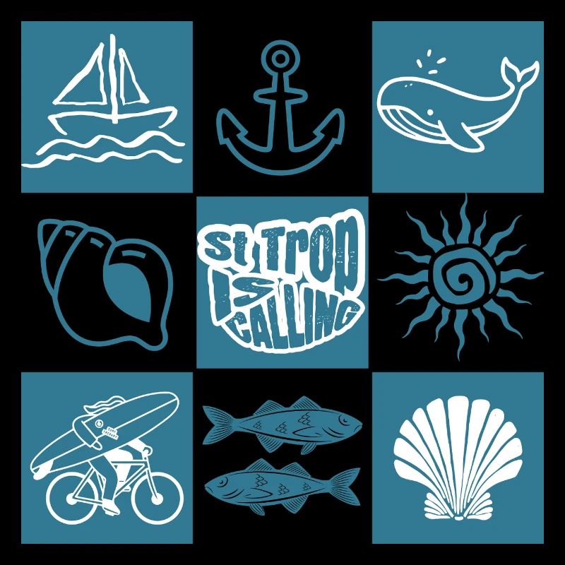 Rufe der ozeanischen nautischen Muster