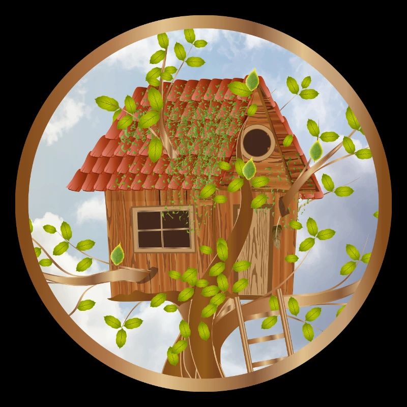 Une cabane dans l’arbre douillette au sommet des arbres