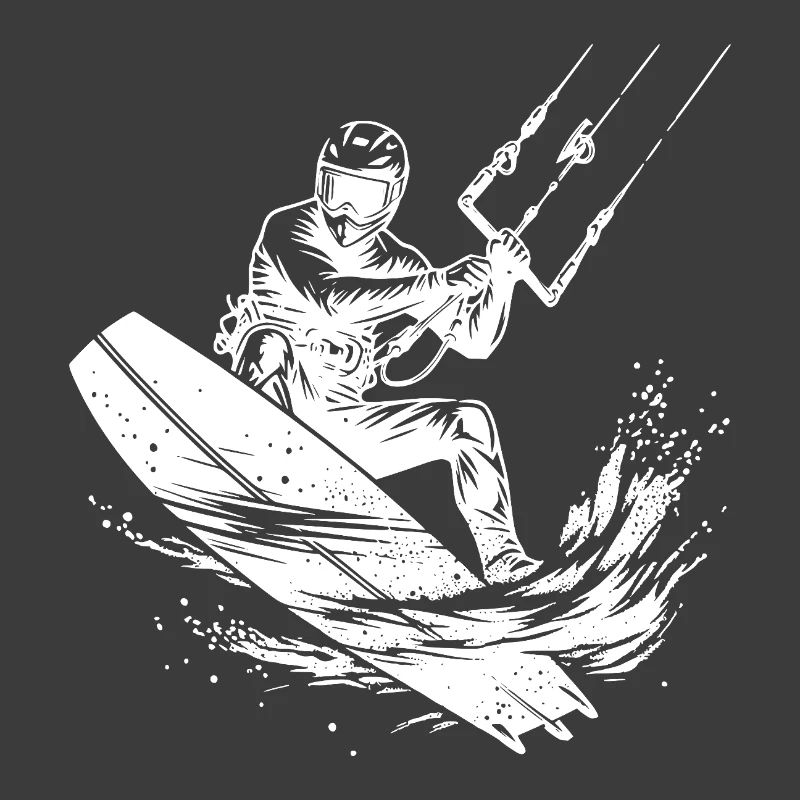 Kitesurf, eau de mer, vent, plaisir à vélo