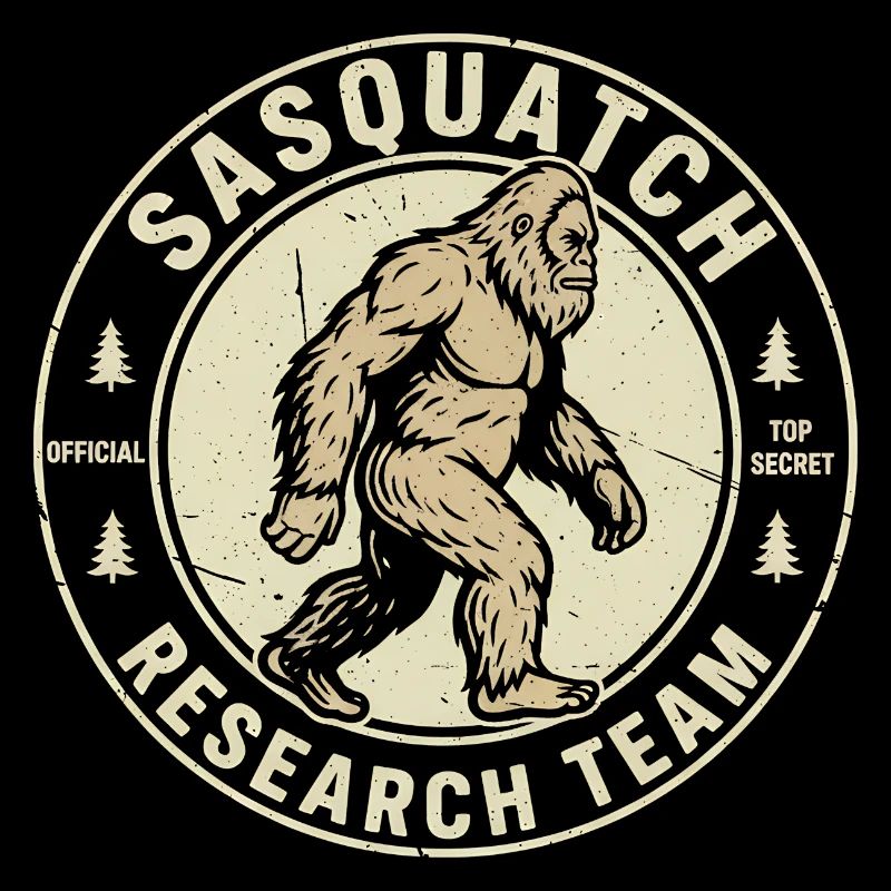 Équipe de recherche Sasquatch Drôle Cryptide Bigfoot