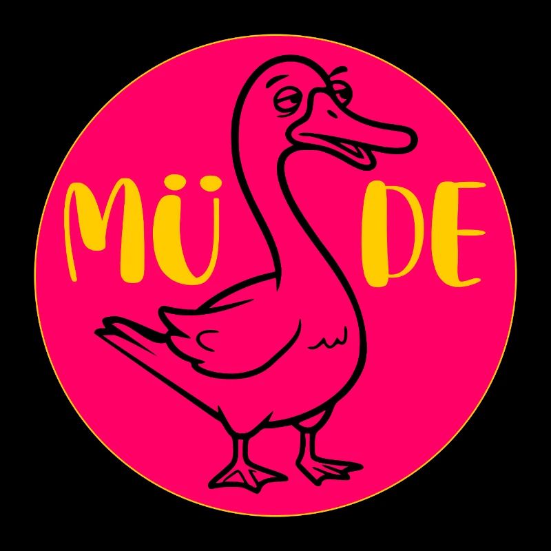 GANS GÄNSE Müde
