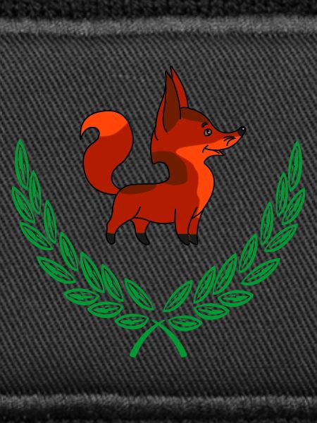 Fuchs im Lorbeerkranz