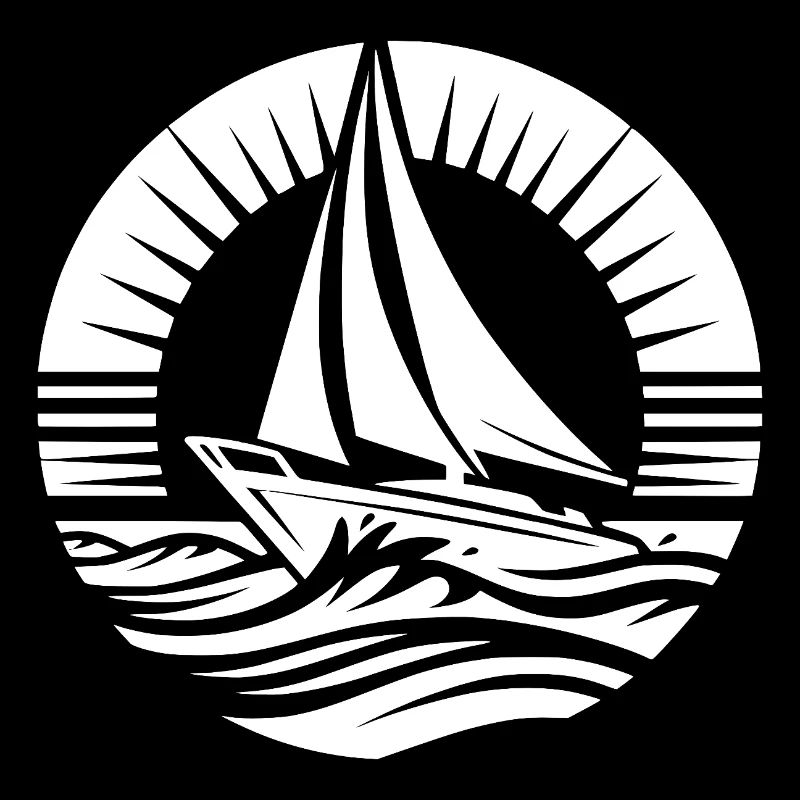 Sailing dream water adventure in a circle
