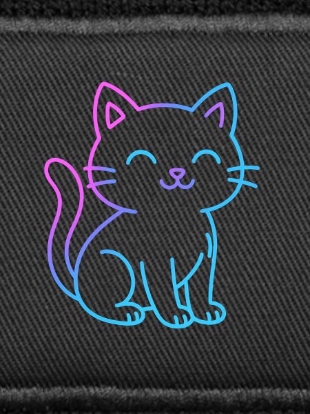 Neon gradient cat buddy