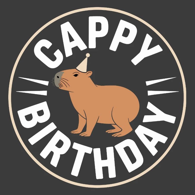 Capybara Anniversaire Cappy Anniversaire Drôle de capy