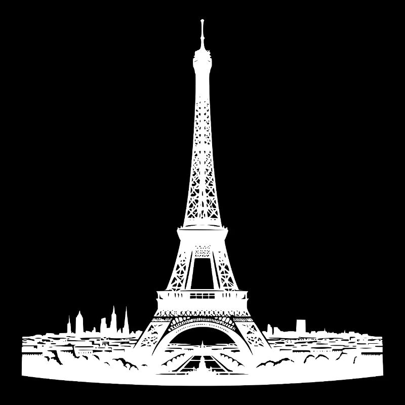 Tour Eiffel française attirante dans le Paris typique