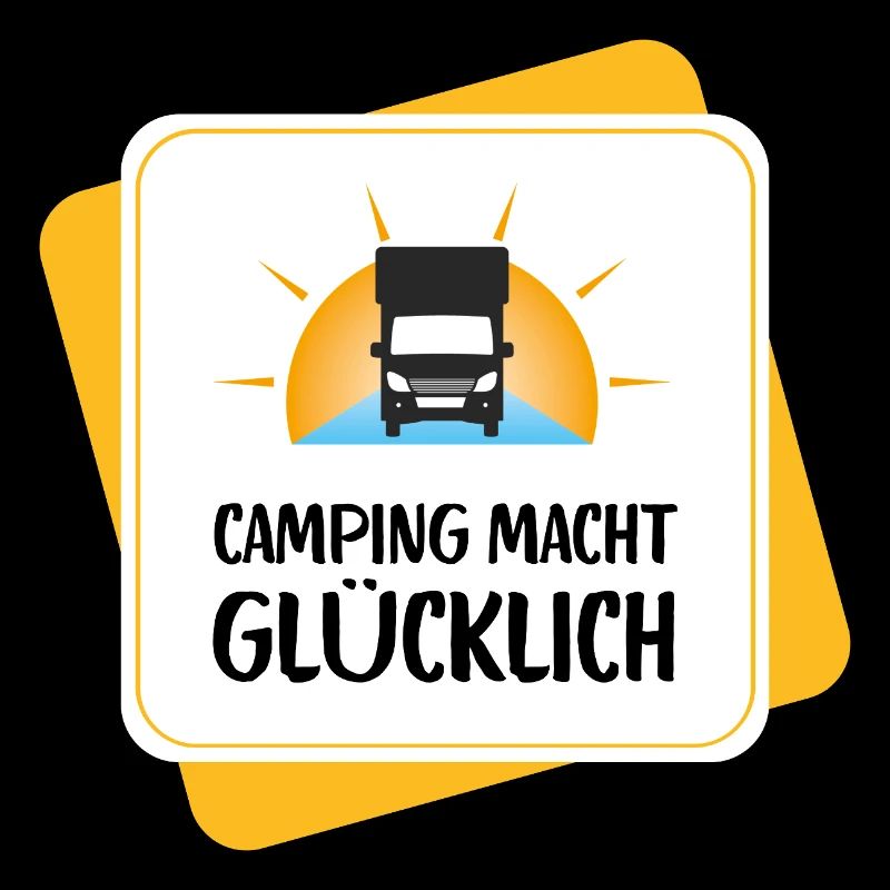 Le camping vous rend heureux – conception de camping-car