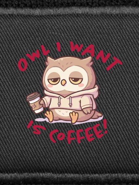 Kaffeeliebe Eule Hoodie