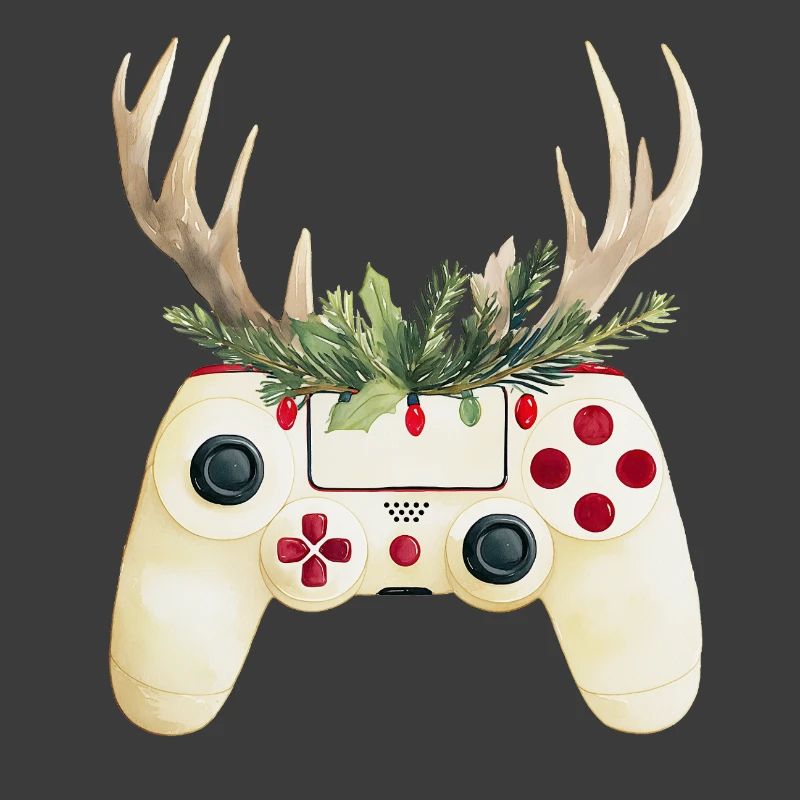 Weihnachtscontroller mit Hirschgeweih