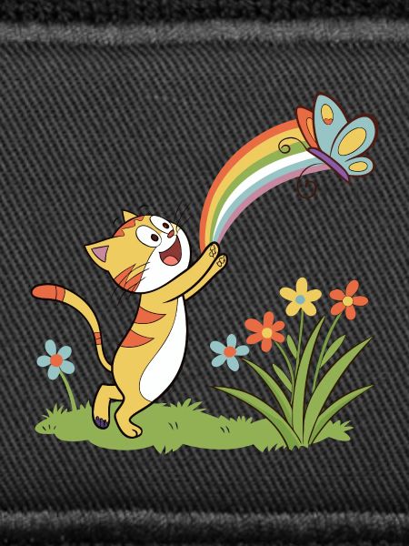 Rainbow Chase Kitten