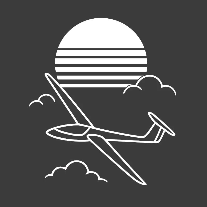 Gliding at sunset