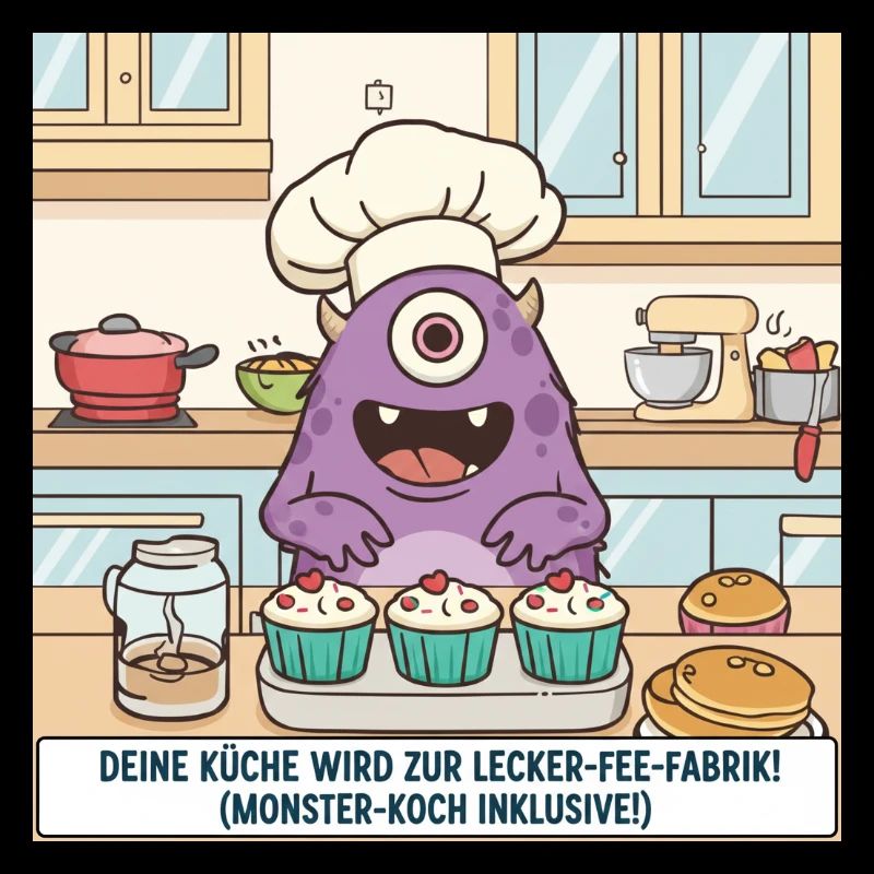 Monsterkoch backt Cupcakes