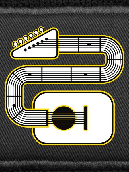Abstrakte Gitarrenkunst