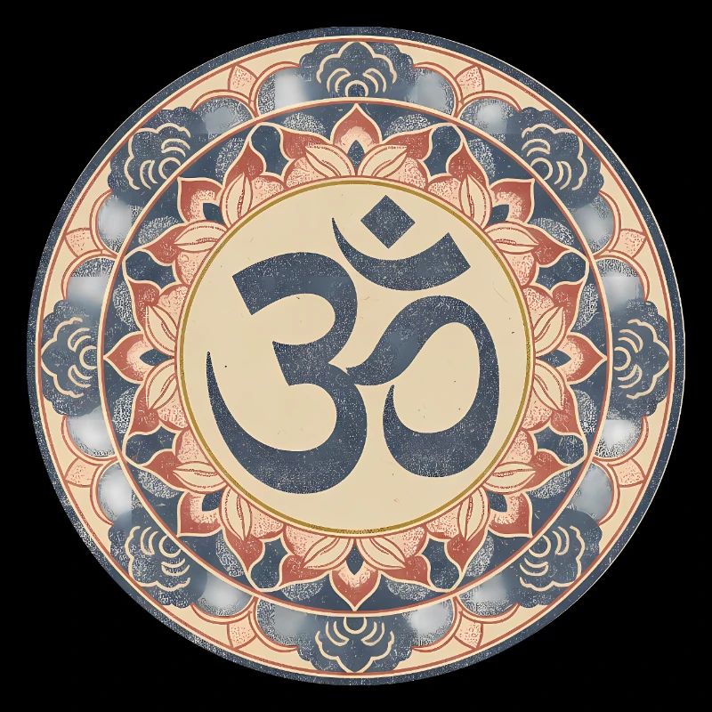 Om Mandala Zen Pattern