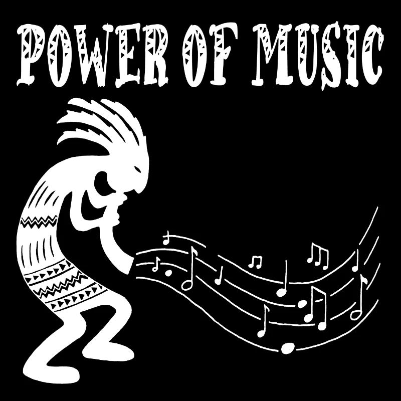 Musicien tribal (blanc)