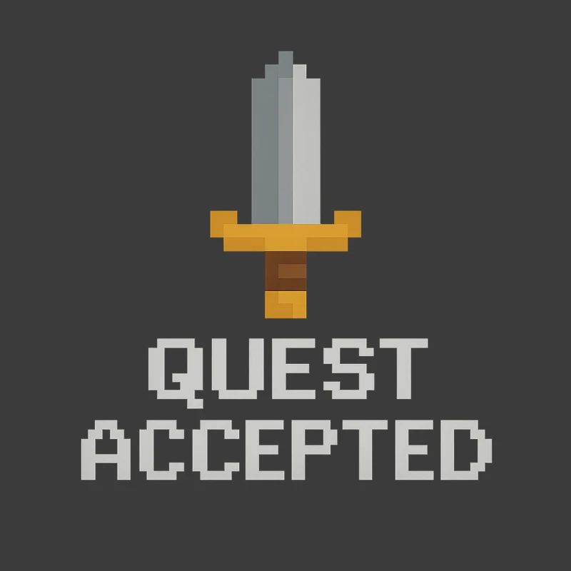 Quest Accepted Pixel Sword