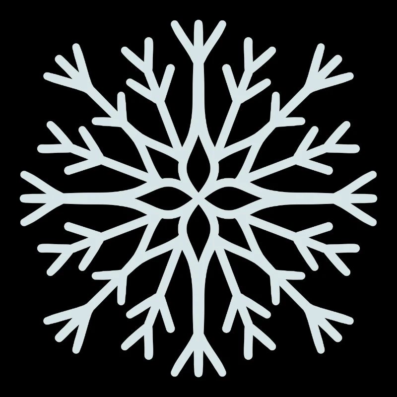 Eisige geometrische Schneeflocke