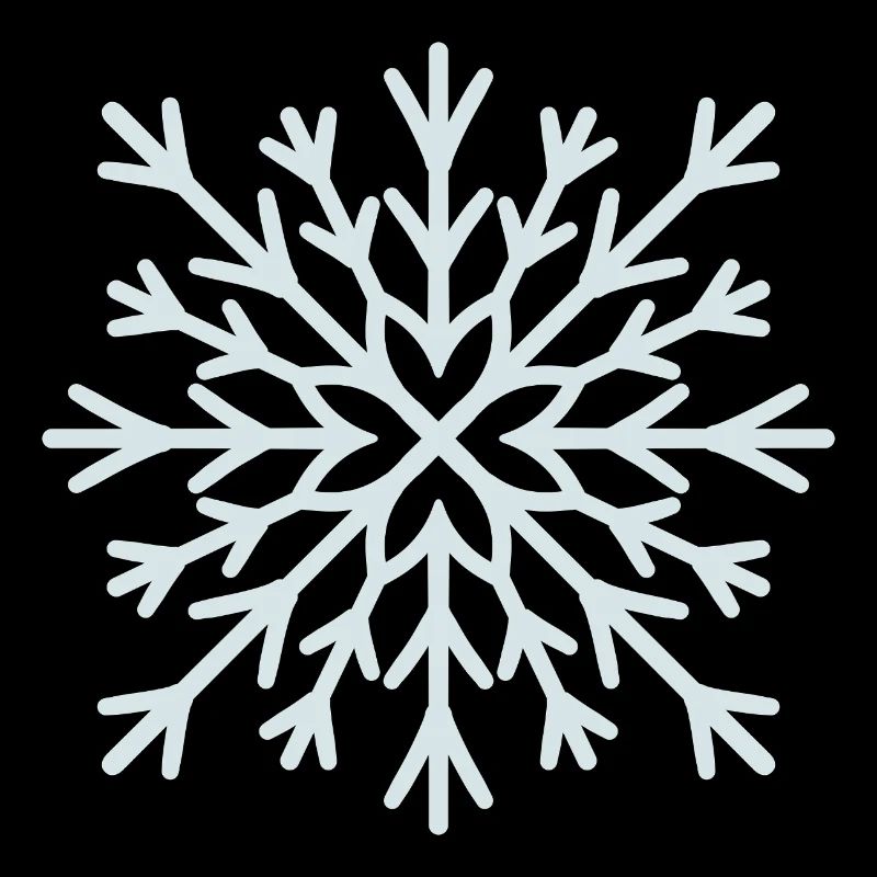 Frostiger Schneeflockenglanz