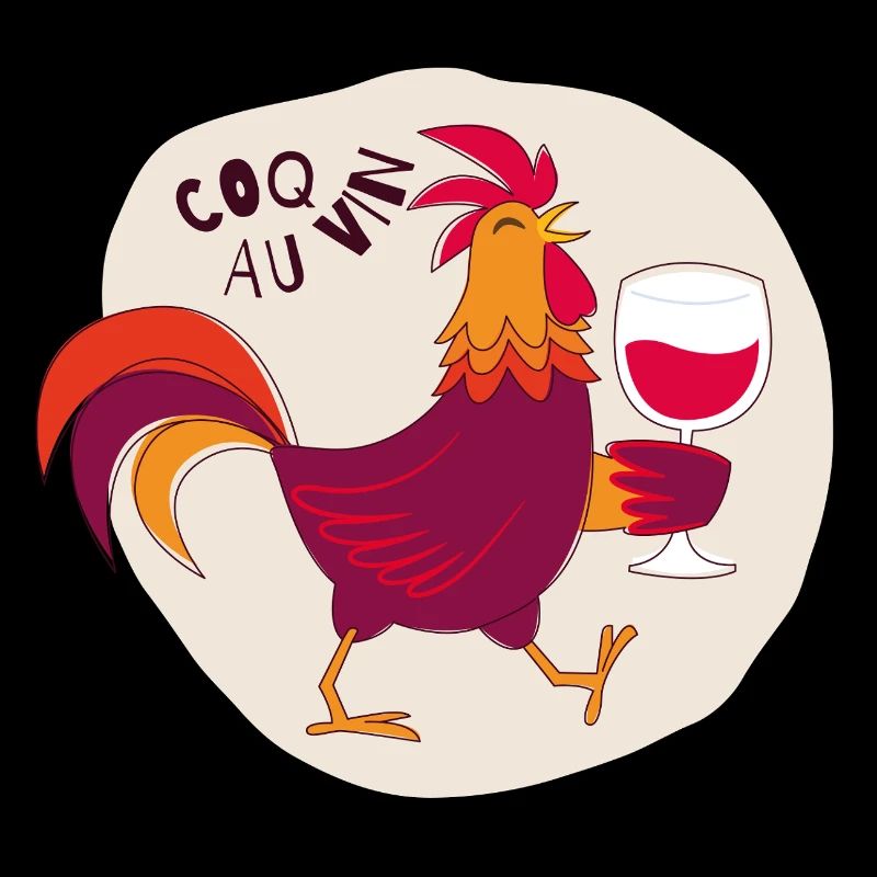 Coq au vin Coq avec vin