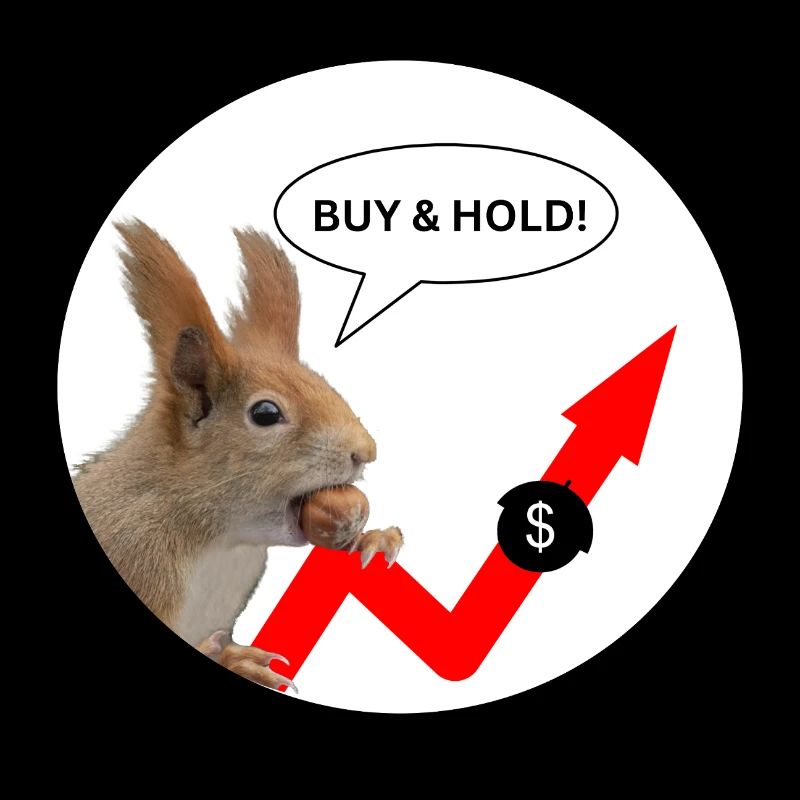 Finanzshirt Eichhörnchen Buy & Hold 