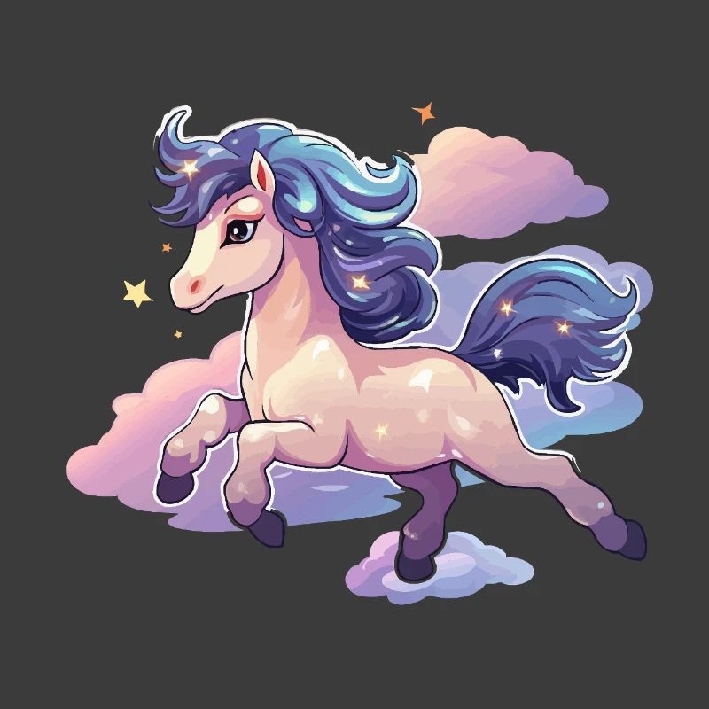 PastelUnicorn over clouds