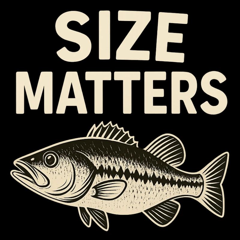 Motif de pêche Size Matters - Idée cadeau pour hommes