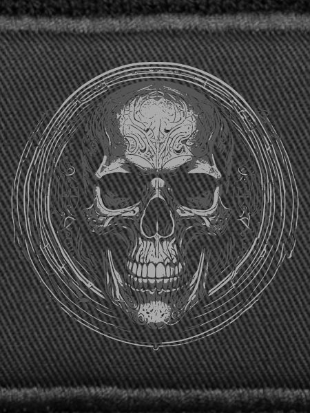 Skull Circle Engraving