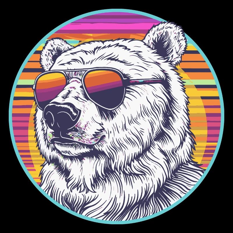 Polar Bear Retro Sunglasses