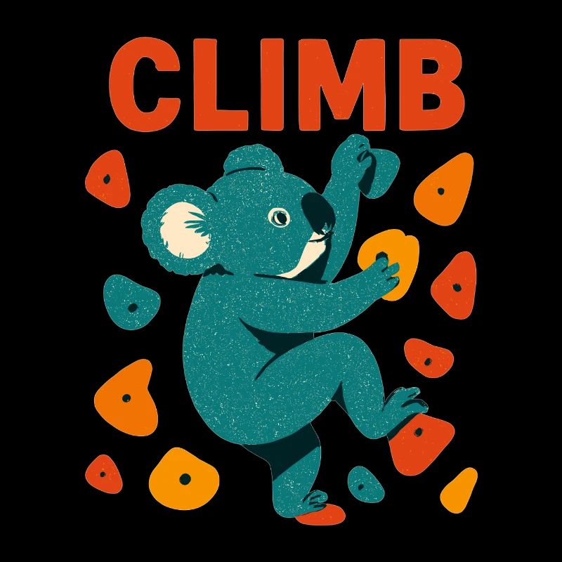Bouldern Koala Koalabär Aufstieg Klettern Geschenk